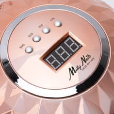 shumee Molly Nails dvojna UV/LED svetilka za nohte 248W za hibridne lake, gele in akrilne gele, zlata Y13
