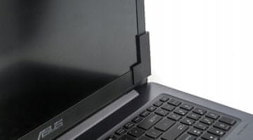 shumee Komplet za popravilo ohišja, tečaj pokrova, asus N580V N580 N580G N580GD X580VD M580VD-E4622T, debel, zgornji, črn