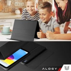 shumee Ovitek s tipkovnico Alogy z držalom za pisalo za Apple iPad 11 2025 / iPad 10.9 2022, črn