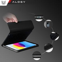 shumee Ovitek s tipkovnico Alogy z držalom za pisalo za Apple iPad 11 2025 / iPad 10.9 2022, črn