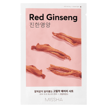 MISSHA Missha - Airy Fit maska za obraz - rdeči ginseng - hranilna maska za obraz - 19 g
