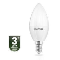 LUMILED 6x LED žarnica E14 svečka B35 8W = 60W 880lm 6500K hladno svetilo 180°