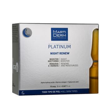 Martiderm MartiDerm Platinum Night Renew, nočni booster proti staranju v ampulah 10x 2ml