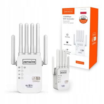 shumee WiFi repetitor 5 zunanja dostopna točka repetitor Zenwire WD-R1201U 1200 Mb/s