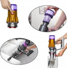 shumee 3 x pralni filter za Dyson V12 Detect Slim Absolute HEPA komplet