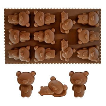 shumee Silikonski model za čokolade, želeje, gumijaste bonbone. Medvedke.