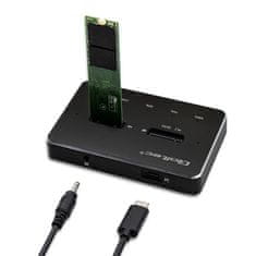 Qoltec 2x SSD M.2 SATA | NGFF | priklopna postaja USB tipa C