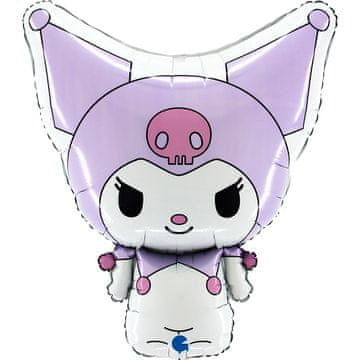 Grabo Folija balon Hello Kitty Kuromi, vijoličen, 49x56 cm, Grabo
