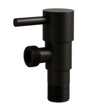 shumee Kotni ventil s keramično glavo model 1 črne barve 1/2 x 3/8