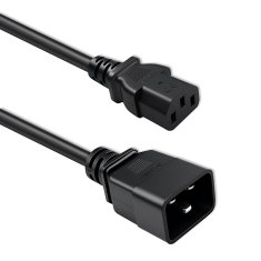 Podaljševalni kabel Qoltec IEC C20/C13 | 3x1,5 mm² | 1,2 m