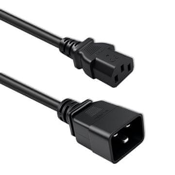 Podaljševalni kabel Qoltec IEC C20/C13 | 3x1,5 mm² | 1,2 m