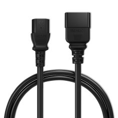 Podaljševalni kabel Qoltec IEC C20/C13 | 3x1,5 mm² | 1,2 m