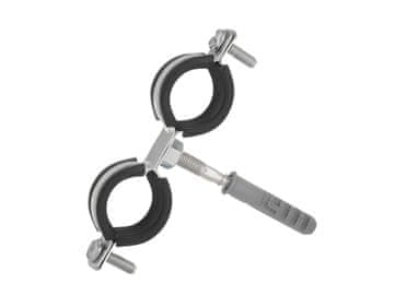 shumee Dvojna kovinska cevna objemka z gumo 3/4" 26-30 mm (200)