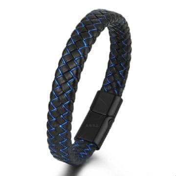 shumee Moška zapestnica z magnetno zaponko, črno-modra, 21 cm
