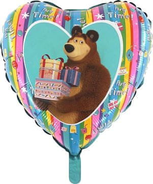 Grabo Darilni folijski balon Maša in medved 46 cm Grabo