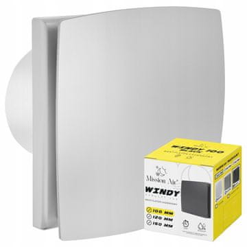 shumee Ventilator za kopalnico 150 H+T srebrne barve