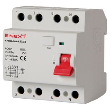 shumee E.next p003020 PRO 4P 63A 30mA 6kA RCD TIP AC