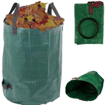 TOP GIFT TM-00315 vrtna vreča 120L velik koš za listnate odpadke z ročaji večnamenski