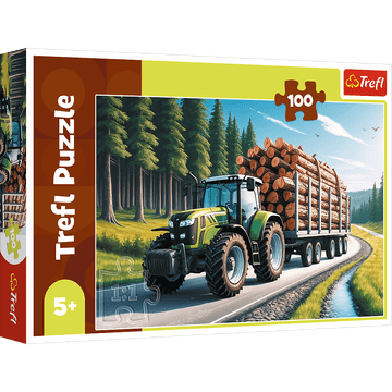Trefl 16493 "100" - Gozdarski traktor / palice