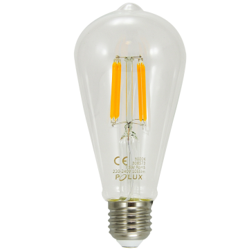 shumee LED žarnica z žarilno nitko ST64 E27 1055lm platinasta 308573 Polux