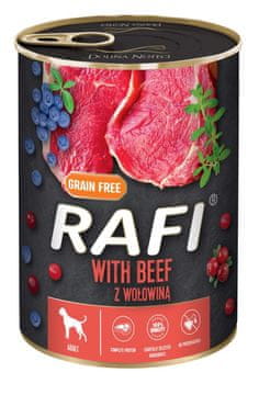 DOLINA NOTECI Rafi mokra hrana za pse z govedino, konzervirana, 400 g