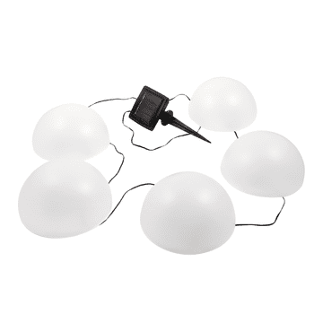 shumee Sončna svetilka, vgradna, dekorativne poloble za vrt, LED 0,24 W RGB IP44 poloble Eko-Light