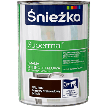 shumee Supermal emajl barva ZA kovino oljno-ftalno rjava čokoladna RAL8017 0,8L