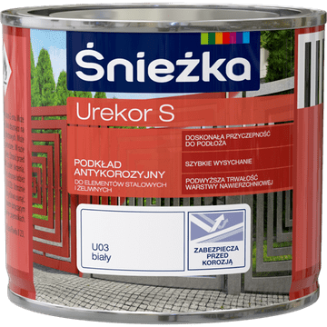 shumee Śnieżka urekor S protikorozijski premaz za kovino bela 0,2L