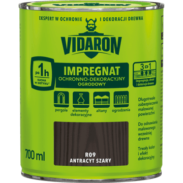 shumee Vidaron vrtna impregnacija antracitno siva R09 0,7 l
