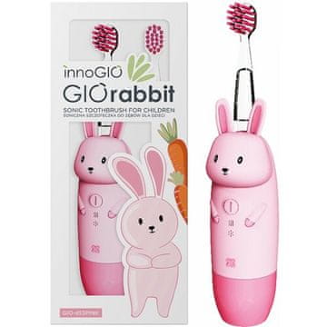 shumee Innogio GIO-455PINK sonična zobna ščetka za otroke GIOrabbit roza