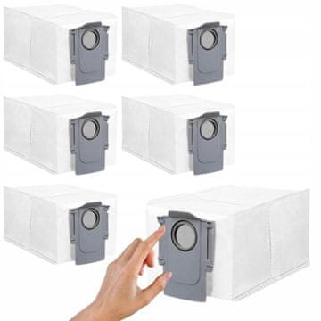 shumee 6 vrečk za prah za Roborock Q Revo Pro / S / MaxV / Pro / S8 maxV Ultra