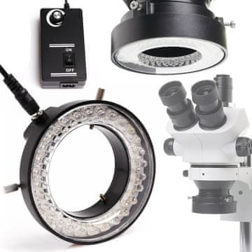 shumee Nastavljiva 56-kratna LED osvetlitev/osvetlitev za mikroskop Techrebal