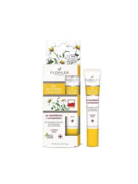FLOS-LEK Gel za veke in podočnjake z očesno metlico in kamilico 15 ml (tuba)