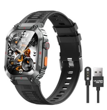 Ultra Parts Pametna ura C58 črne barve