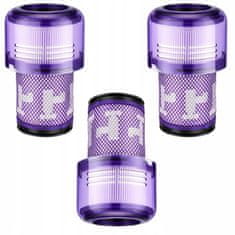 shumee 3 x pralni filter za Dyson V12 Detect Slim Absolute HEPA komplet