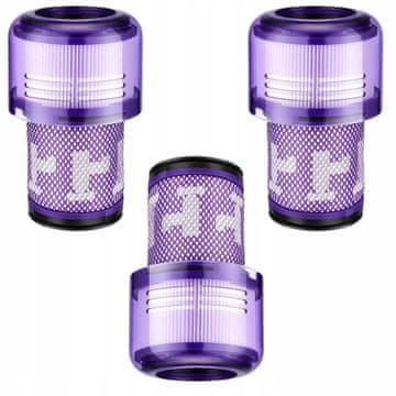 shumee 3 x pralni filter za Dyson V12 Detect Slim Absolute HEPA komplet