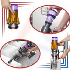 shumee 3 x pralni filter za Dyson V12 Detect Slim Absolute HEPA komplet