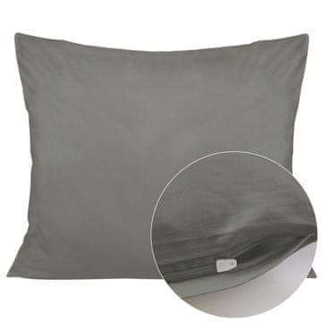 Darymex Prevleka za vzglavnik iz bombažnega satena 50x60, svetlo siva, enobarvna