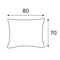 Darymex Prevleka za vzglavnik 70x80, 100% bombažni saten, svetlo siva, enobarvna