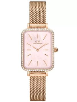 Daniel Wellington Ženska ura Daniel Wellington Quadro Lumine Bezel Melrose Pink DW00100669 + škatla (zw519j)
