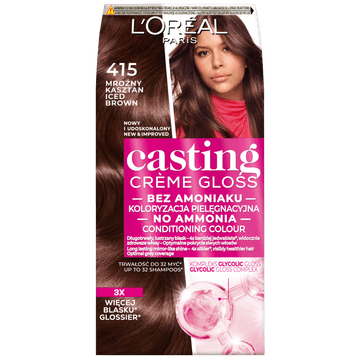 L’Oréal Barva za lase Loreal Casting Creme Gloss - 415 ledeno rjavi kostanj (48 ml, 72 ml, 60 ml)