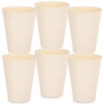 Artemis 6x Plastični potovalni kozarci za pijačo za večkratno uporabo 300 ml