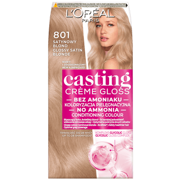 L’Oréal Barva za lase Loreal Casting Creme Gloss - 801 satenasto blond (48 ml, 72 ml, 60 ml)