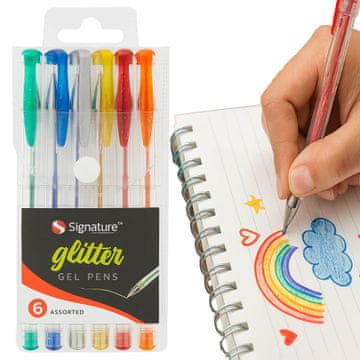 Komplet bleščečih flomastrov BC, tanki flomastri za risanje, kreativni gel flomastri