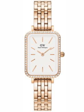 Daniel Wellington Ženska ura Daniel Wellington Quadro iz rožnatega zlata DW00100672 + ŠKATLA (zw519h)