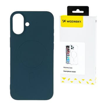 WOZINSKY Ohišje za Samsung Galaxy S25+ Liquid Silicone Case MagSafe – modro
