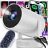 shumee Filmski projektor, multimedijski projektor, android TV, prenosni wifi, BT zvočnik