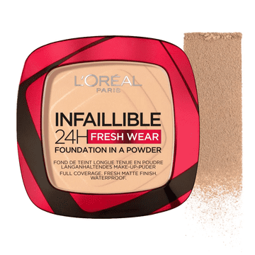 shumee L'Oréal Paris Infaillible Fresh Wear 24H pudrasti tekoči puder - 120 Vanilla 9 g