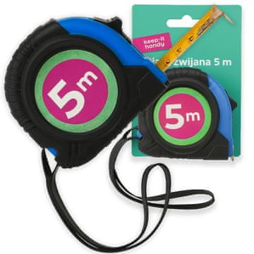 BC merilni trak v zvitku, centimeterski merilni trak, gradbeni merilni trak 5 m
