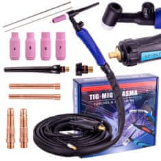 Varilni gorilnik TIG LIFT SR-17V 4m kabel ventila vtič 10-25 varilnih aparatov